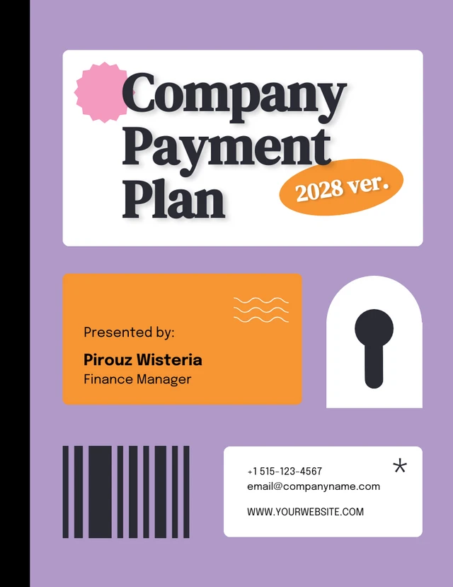 Colorful Journal Receipt Payment Plan - Page 1