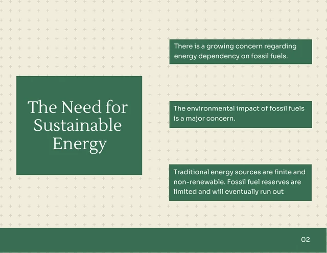 Beige and Green Energy Animated Presentation - page 3
