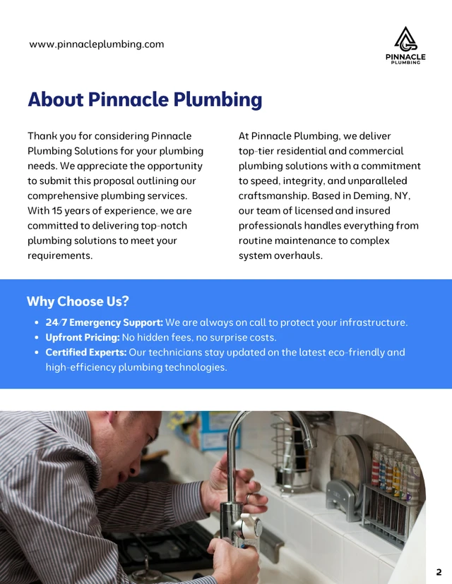 Commercial Plumbing Proposal Template - Seite 2