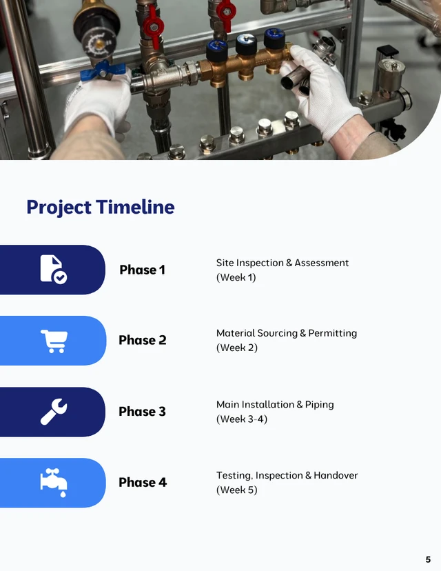 Commercial Plumbing Proposal Template - Seite 5