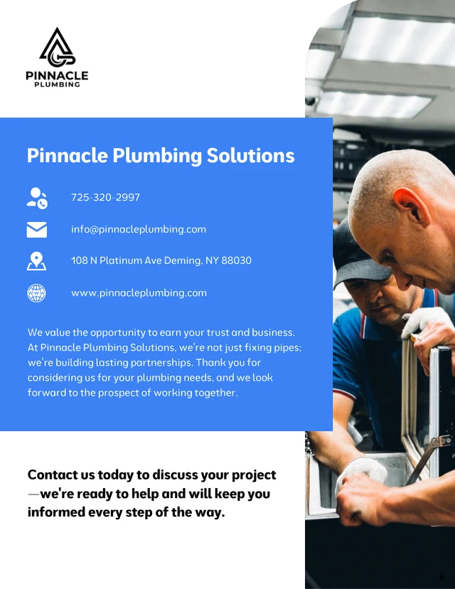 Commercial Plumbing Proposal Template - Seite 6