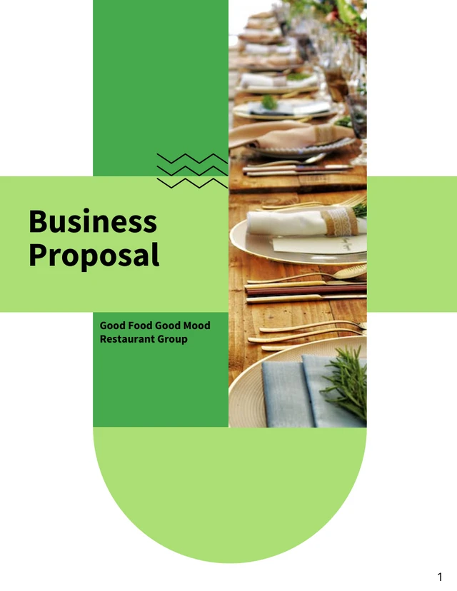 Business Proposal Template Word - Page 1