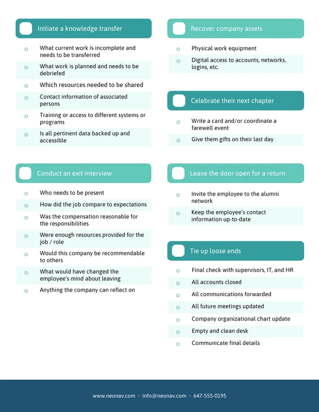 Company Employee Offboarding Checklist - Page 2