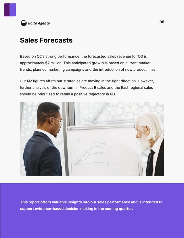 Grey And Purple Modern Sales Report - Seite 5