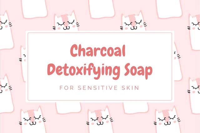 Pink Cute Pattern Soap Label Template