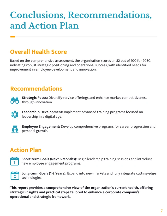 Organizational Health Assessment Template - Página 7