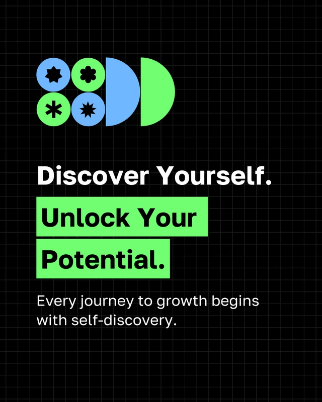 Self-Discovery Social Media Carousel Template - Pagina 1