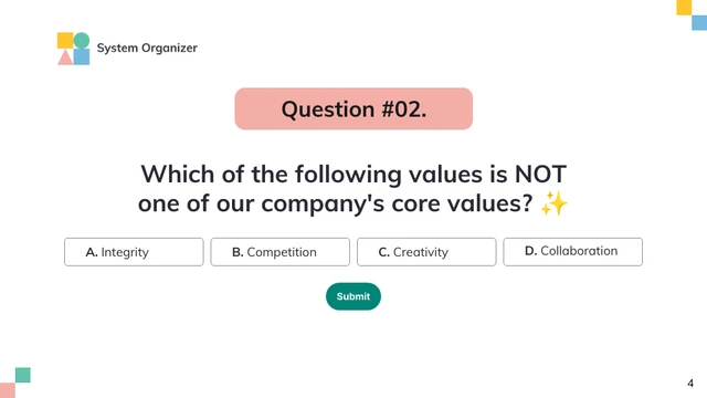 Onboarding Training Quiz Presentation - صفحة 4