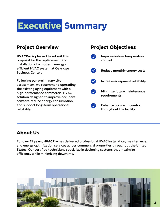 HVAC Installation Proposal Template - Seite 2