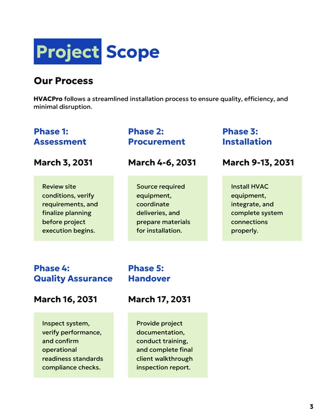 HVAC Installation Proposal Template - Seite 3