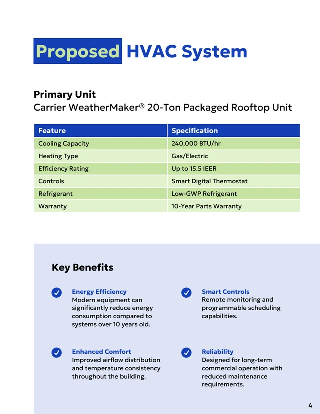 HVAC Installation Proposal Template - Seite 4