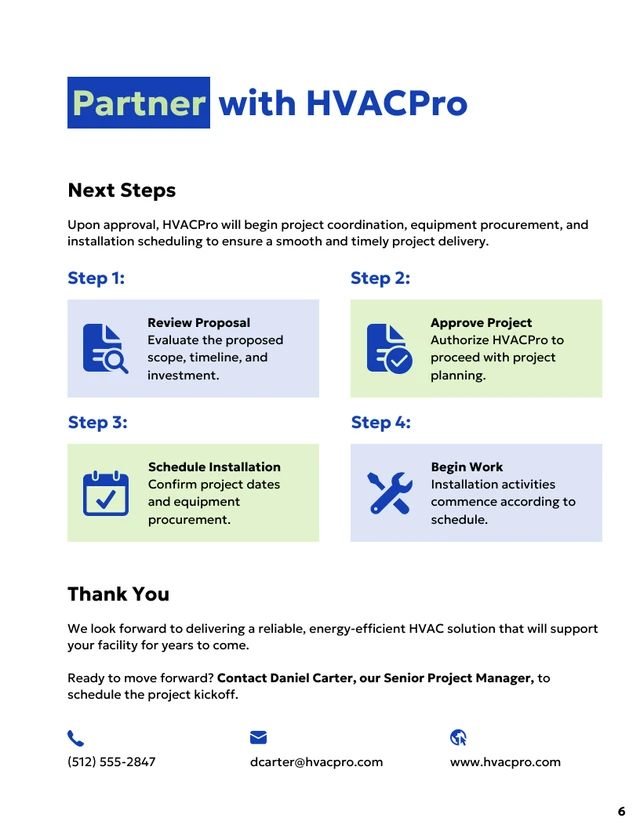 HVAC Installation Proposal Template - Seite 6