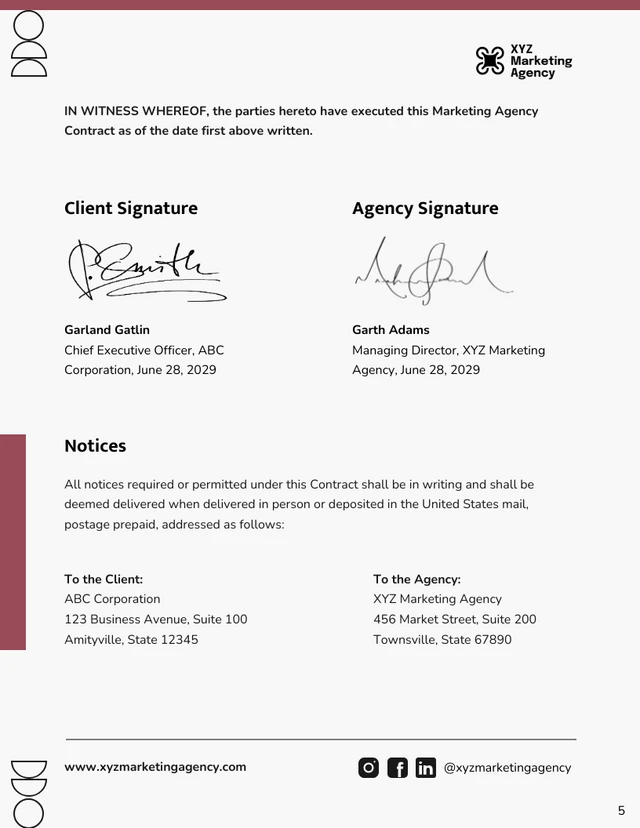 Marketing Agency Contract Template - Página 5