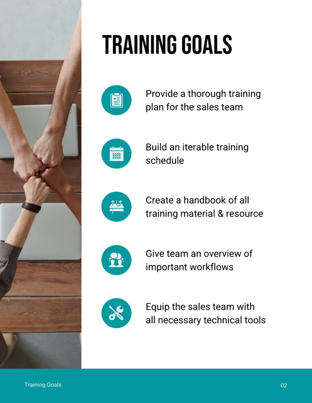 Teal And White Modern Minimalist Business Training Plans - Page 3
