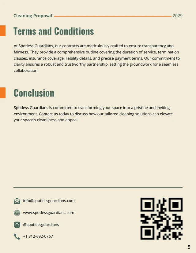 Janitorial Services Proposals - Page 5