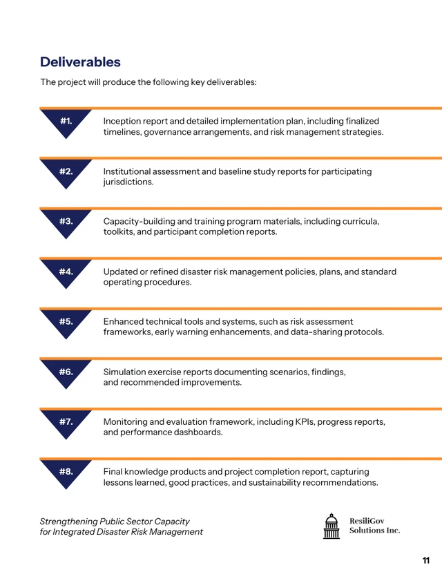 Public Sector Disaster Risk Management Proposal Template - Página 11
