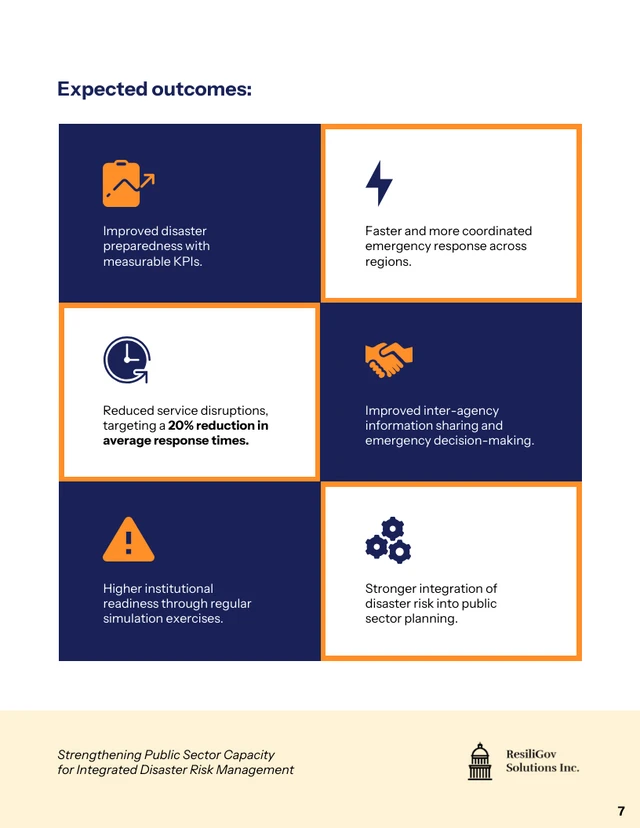 Public Sector Disaster Risk Management Proposal Template - Página 7