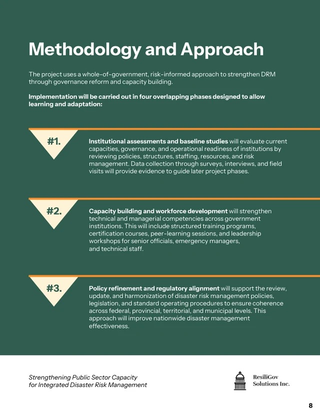 Public Sector Disaster Risk Management Proposal Template - Página 8
