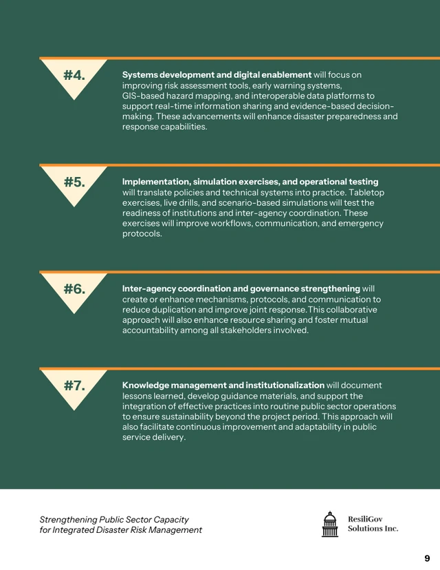 Public Sector Disaster Risk Management Proposal Template - Página 9