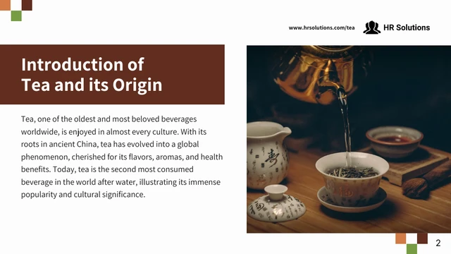 Workplace Health Benefits of Tea Presentation - page 2