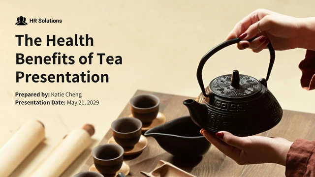 Workplace Health Benefits of Tea Presentation - Seite 1