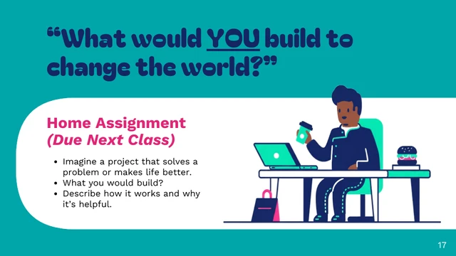 Creative STEM Education Presentation Template - page 17