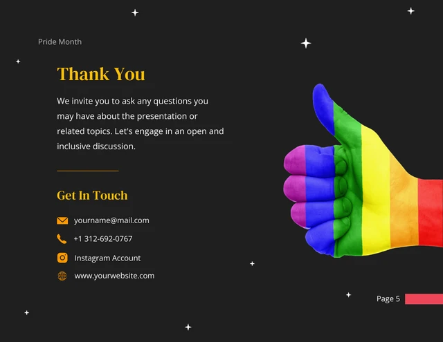 Black And Colorful Rainbow LGBT Pride Presentation - Seite 5