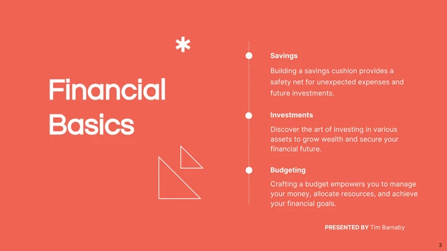 Red Simple Finance Presentation - page 3