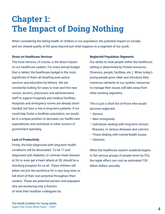 Blue Government Healthcare Policy White Paper - Página 4