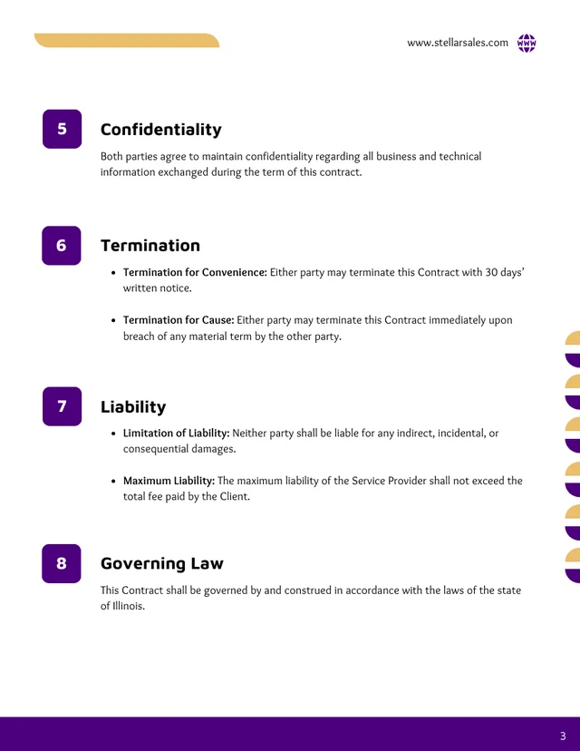 Sales Contract Terms And Conditions Template - Page 3