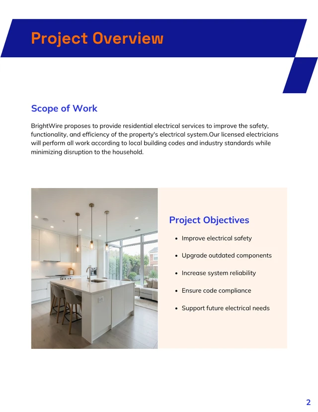 Electrical Bid Proposal Template - صفحة 2