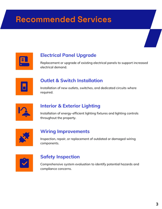 Electrical Bid Proposal Template - صفحة 3