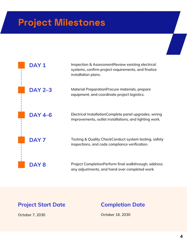 Electrical Bid Proposal Template - صفحة 4