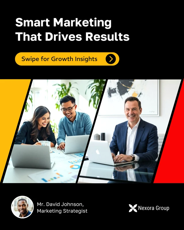 Digital Marketing Insights Social Media Carousel Template - Página 1
