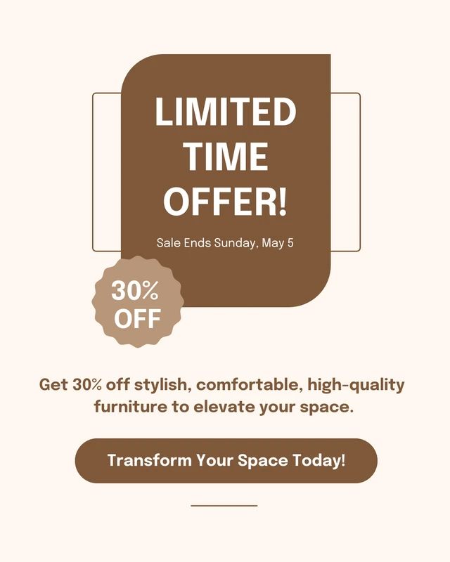 Furniture Sale Instagram Carousel Social Media Template - Page 5
