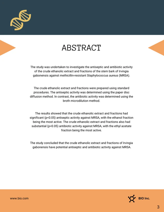 Abstract Green Research Proposal Template - Page 3