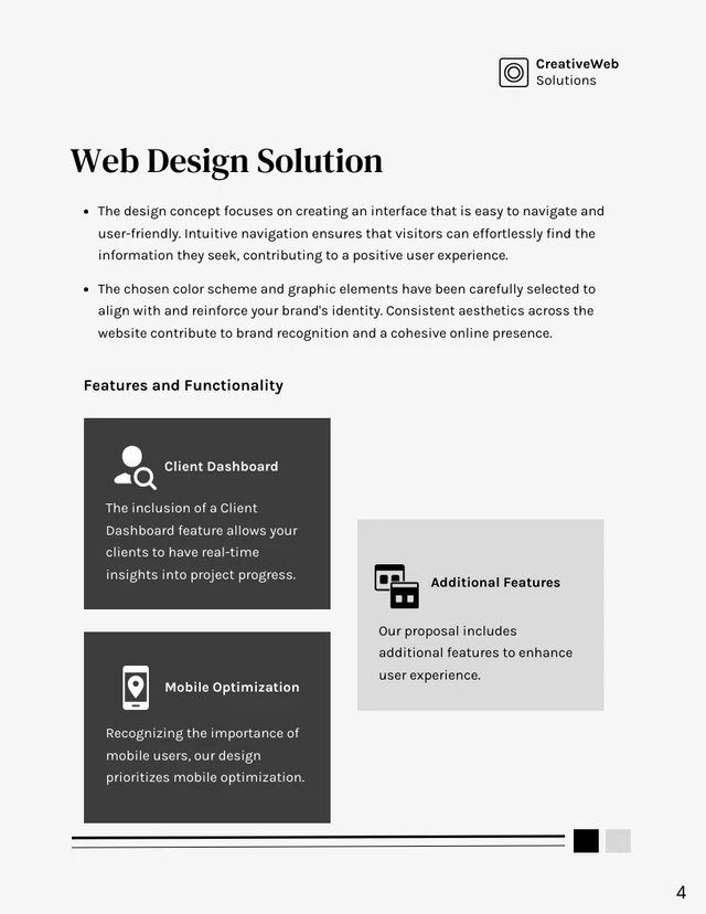 Web Design Proposal - Page 4
