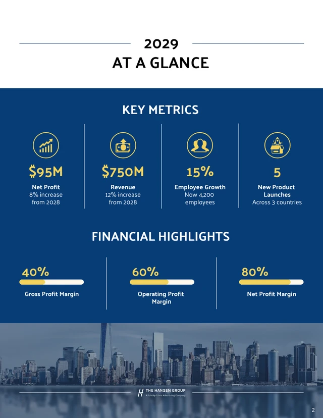 Annual Financial Report Template - صفحة 2