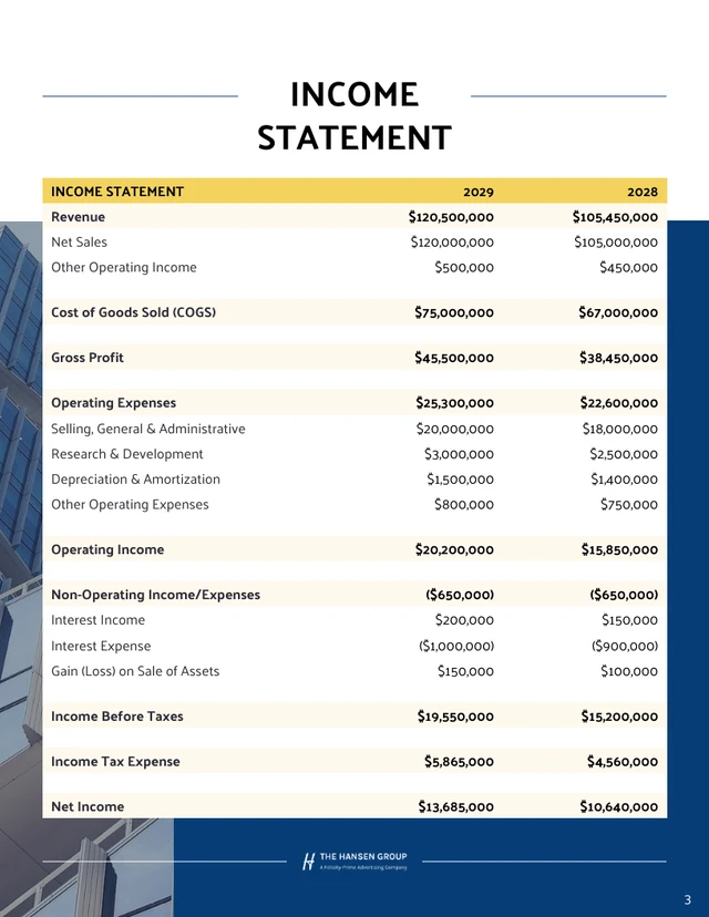 Annual Financial Report Template - Seite 3