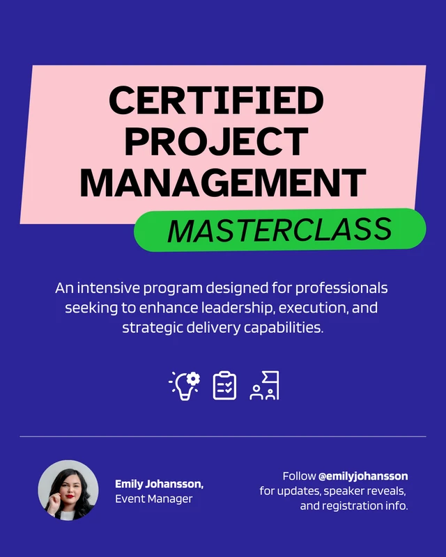 Masterclass Event Promotion LinkedIn Carousel Post - Page 2