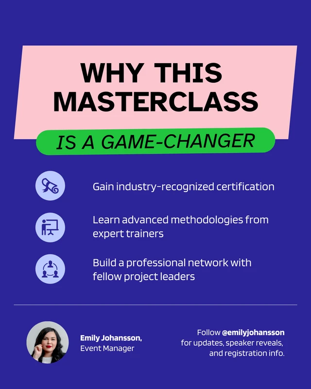 Masterclass Event Promotion LinkedIn Carousel Post - Page 4