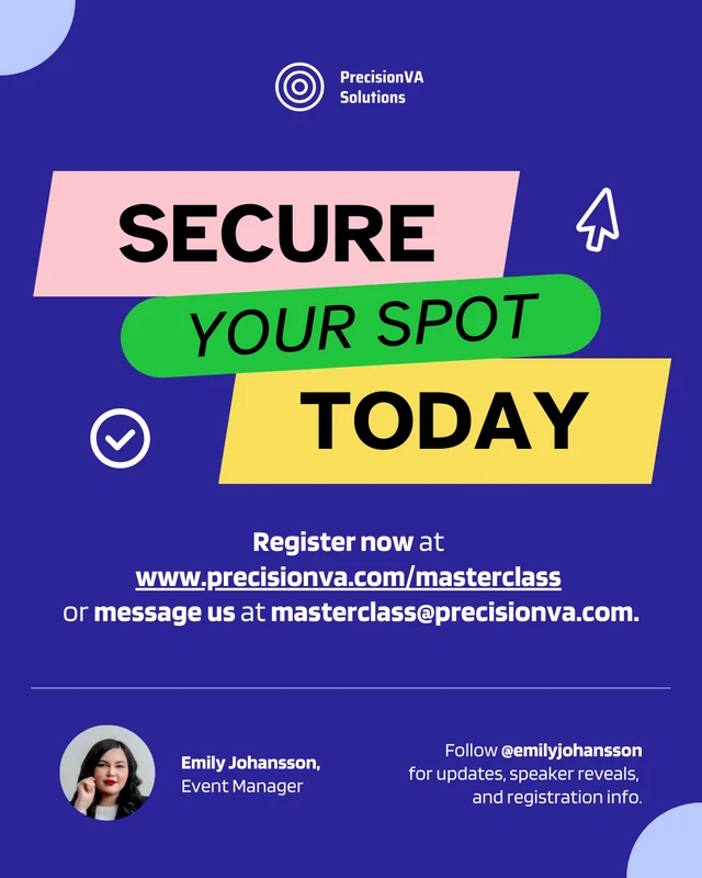 Masterclass Event Promotion LinkedIn Carousel Post - Page 5