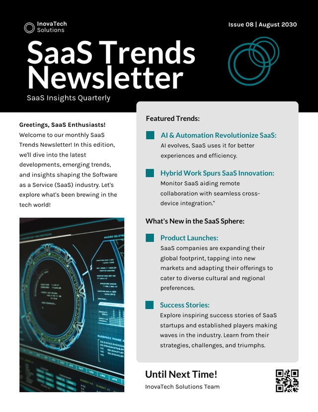 SaaS Trends Newsletter Template