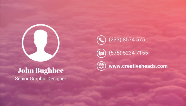 Gradient Creative Business Card - Page 1