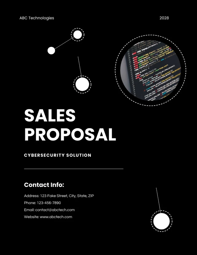 Simple Modern Yellow And Black Sales Proposal - Seite 1