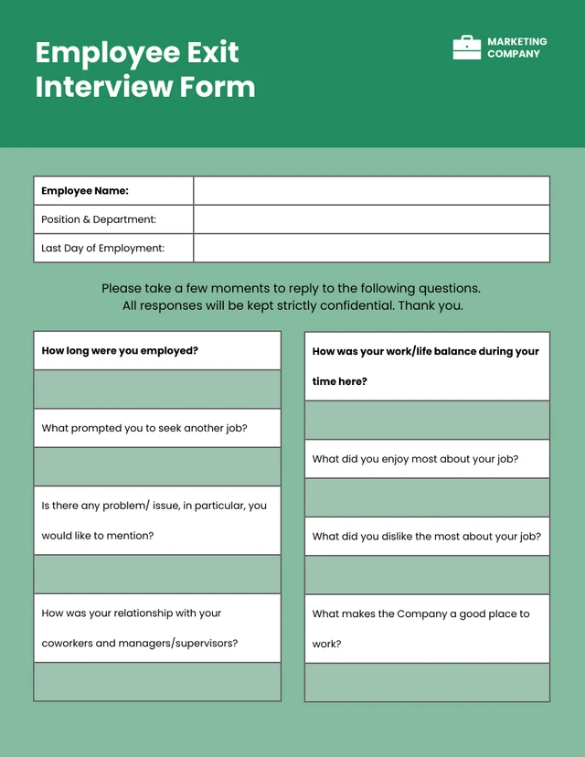 Template Exit Interview - Pagina 1