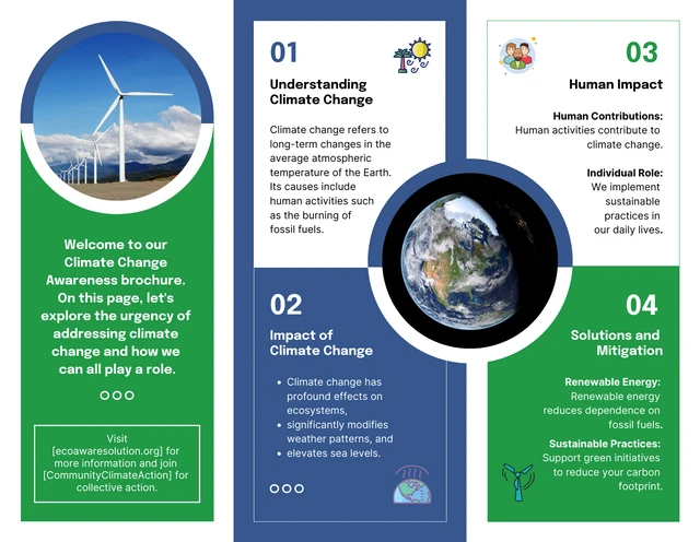 Climate Change Awareness Brochure - Page 2