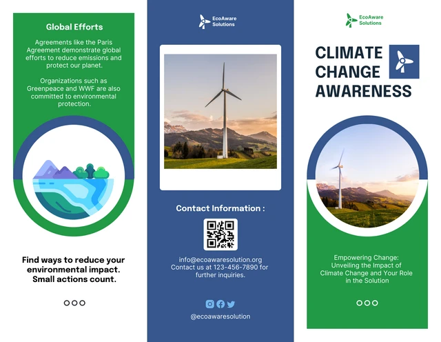 Climate Change Awareness Brochure - Page 1