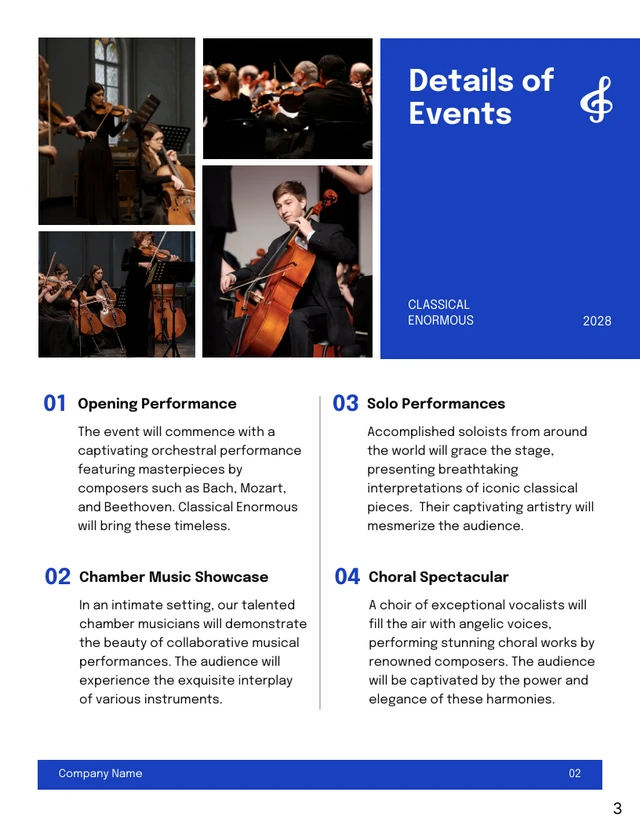 Royal Blue Classical Event Proposal - Page 3