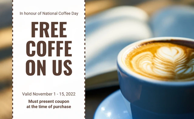 Free Coffee Gift Voucher 